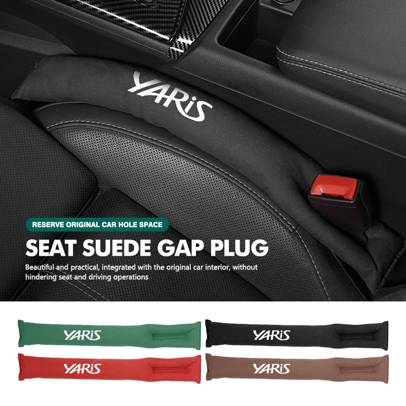 Car Seat Gap Filler Strip Soft Padding Suede Leak-proof Plug For Toyota Prado 90 120 150 J90 J120 J150 LC90 LC150 Yaris 2022