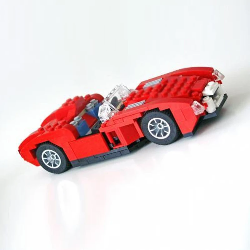 Speed Racing Car Model MOC Building Bricks 250 Testa Rossa Hypercar Modular Technology Children Holiday Gifts Assemble Toys Suit