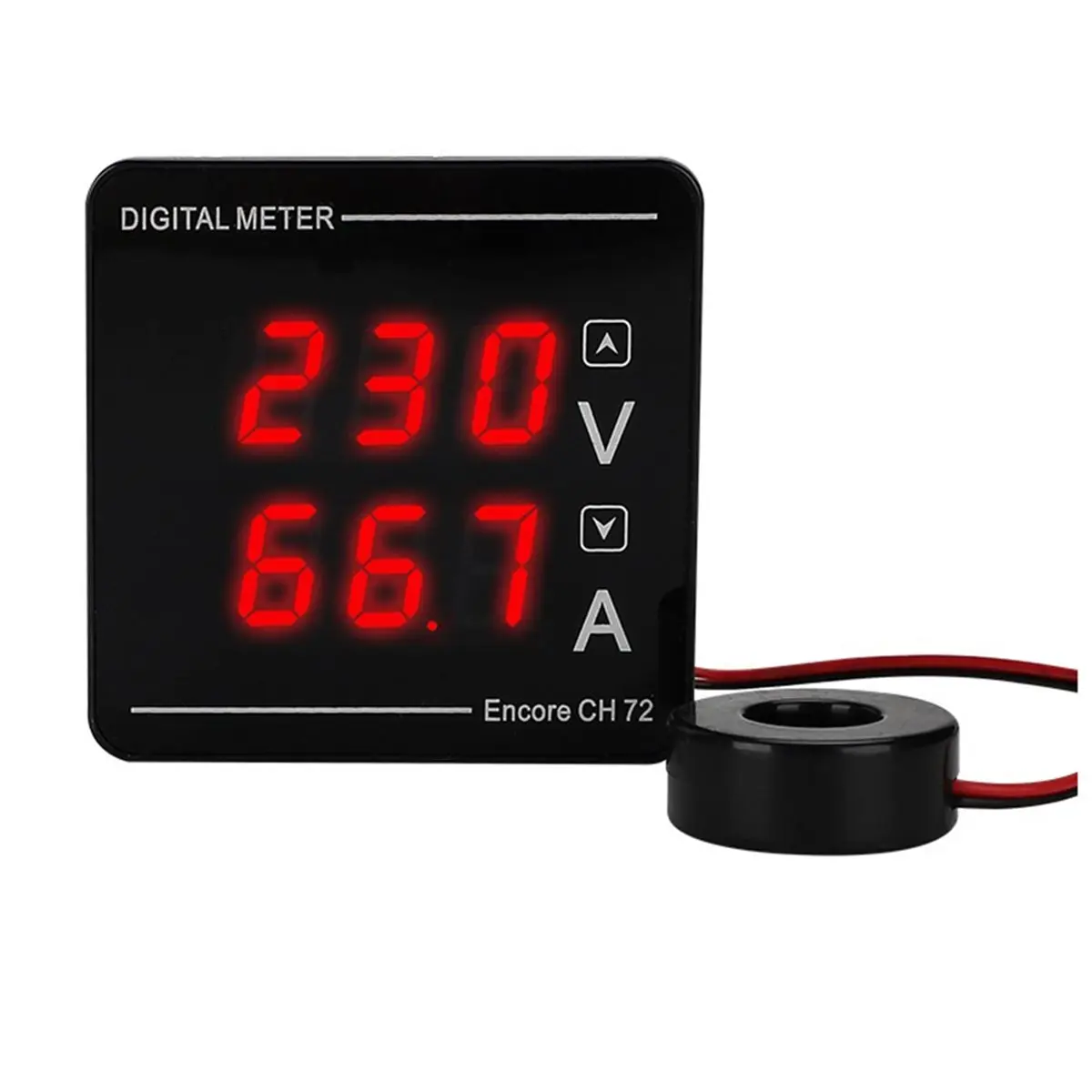 DT38 Digital Display Meter AC Voltage Current Dual Display Meter AC50-500V 0-120A AC Digital Ammeter Voltmeter