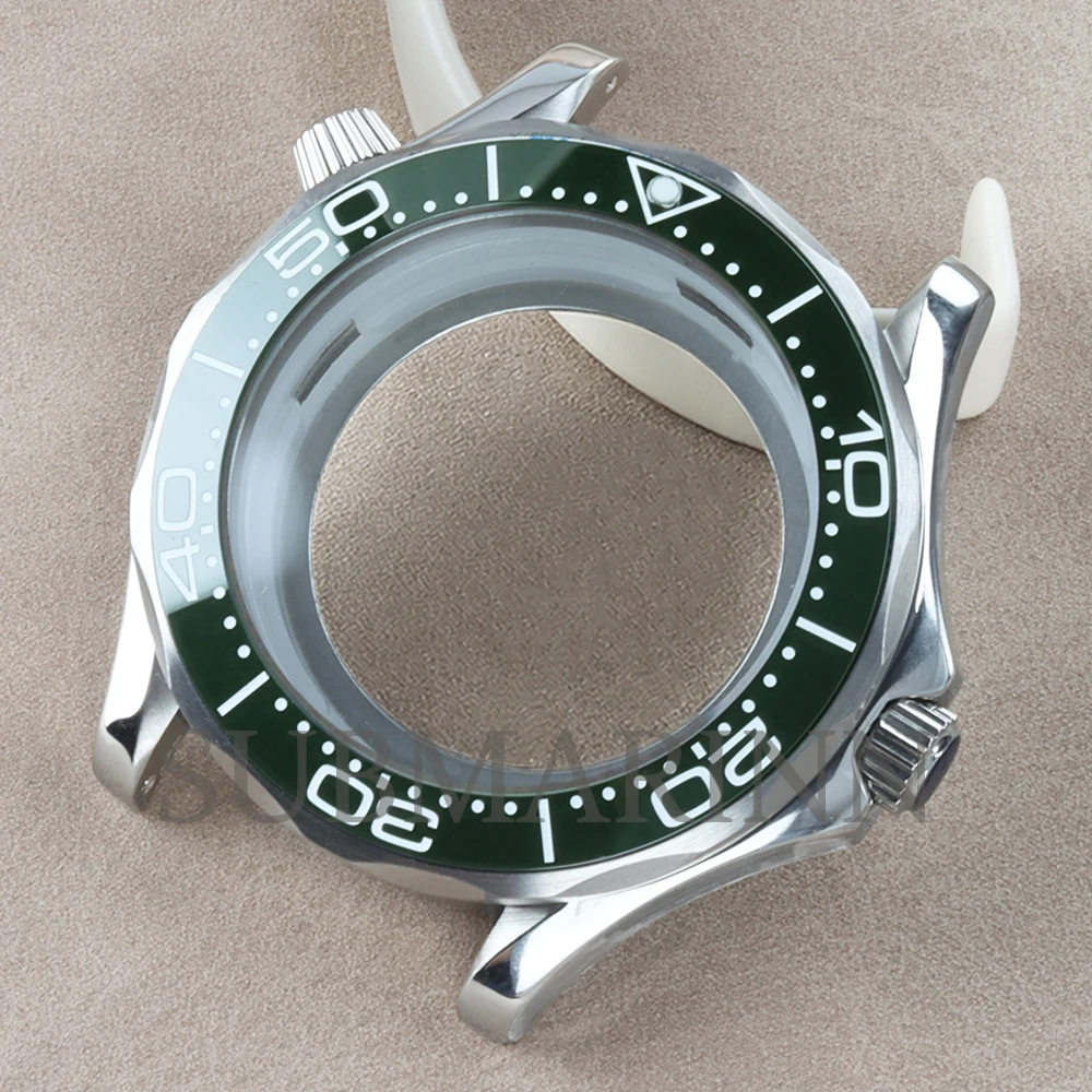 NH35 Case Bracelet 41mm Watch Case Waterproof 316L Stainless Steel FIT Seiko NH35 NH36 Movement 31mm Dial Seamaster 300 Case image 3