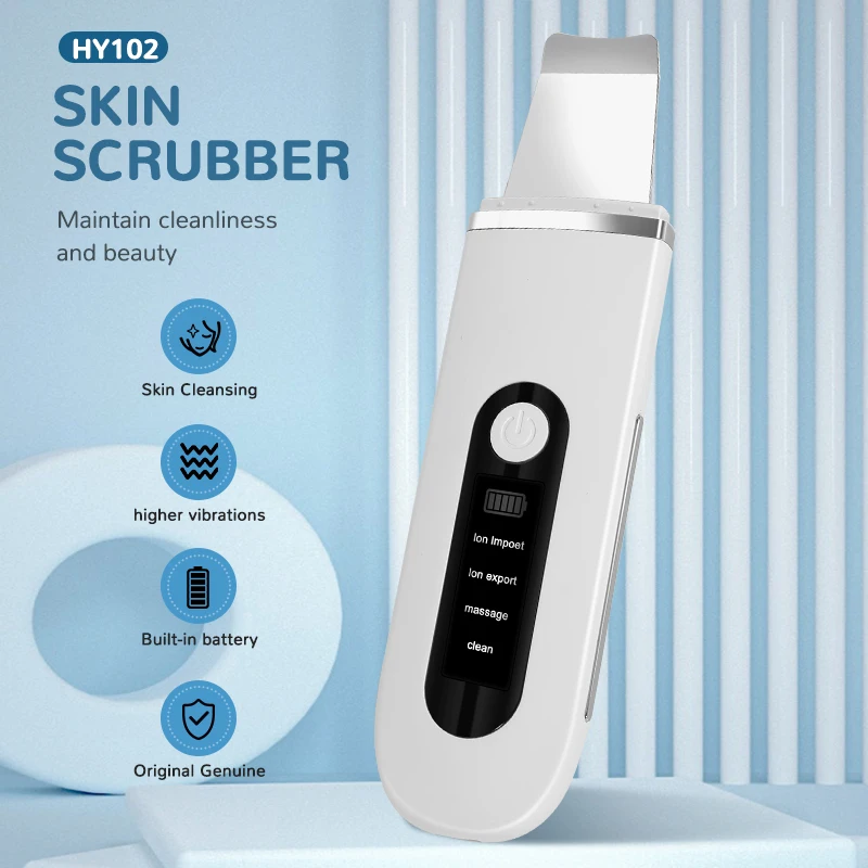 Épurateur de peau du visage à vibrations, dissolvant de points noirs, nettoyeur de pores du visage, Lifting du visage, nettoyage en profondeur, outil de peau du visage, spatule vibrante