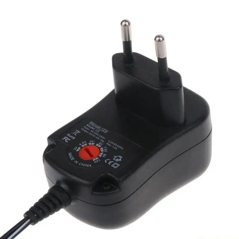

F62C Battery US/EU/UK Plug Power Supply Cable Replace 1.5V LR20 D+LR14 C