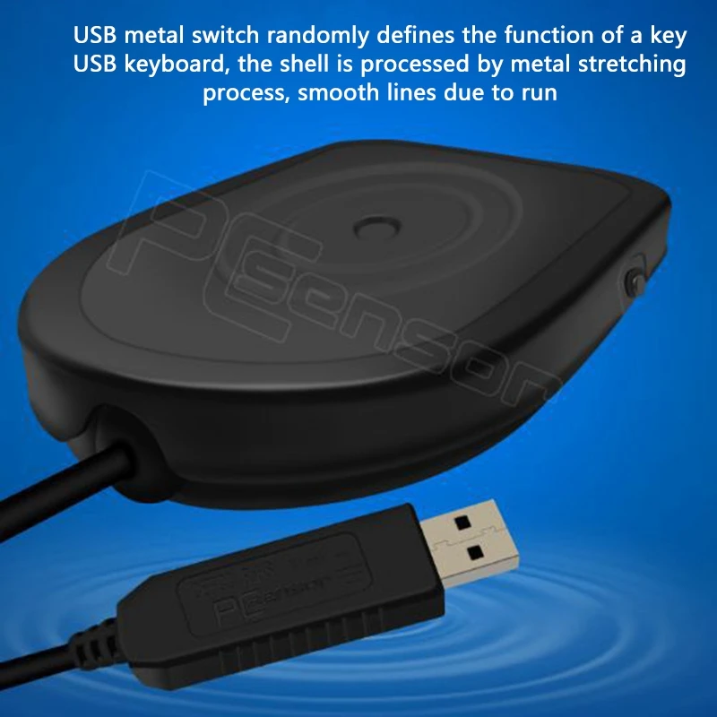 PCsensor FS2019U Interruptor de pie, controlador de pie USB resistente al desgaste y duradero adecuado para control de juegos y instrumentos Co Rich