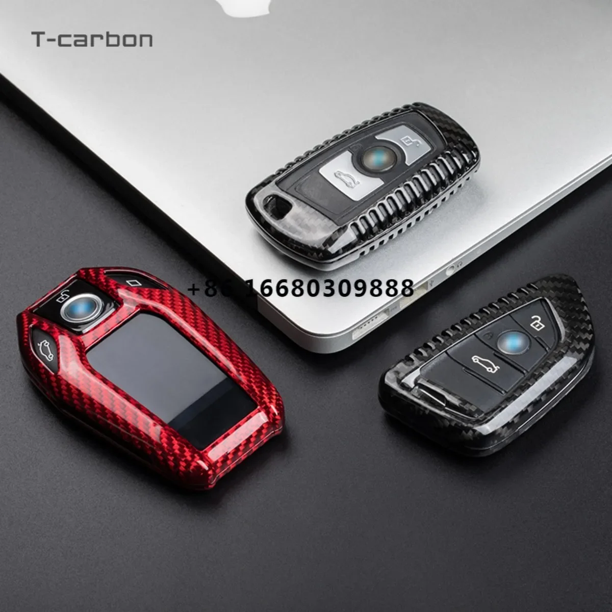 

Car Key Case Cover Fit For Carbon Fiber Key Cover Auto Accessories T-carbon Key Cases Factory Wholesales