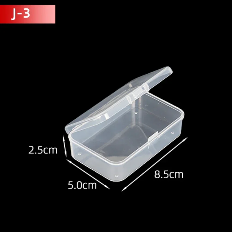 5 Stück/10 Stück PP-Aufbewahrungsbox, Mini-transparentes Kunststoffgehäuse, quadratische rechteckige Verpackungsbox für Schmuckperlen, kleine Gegenstände