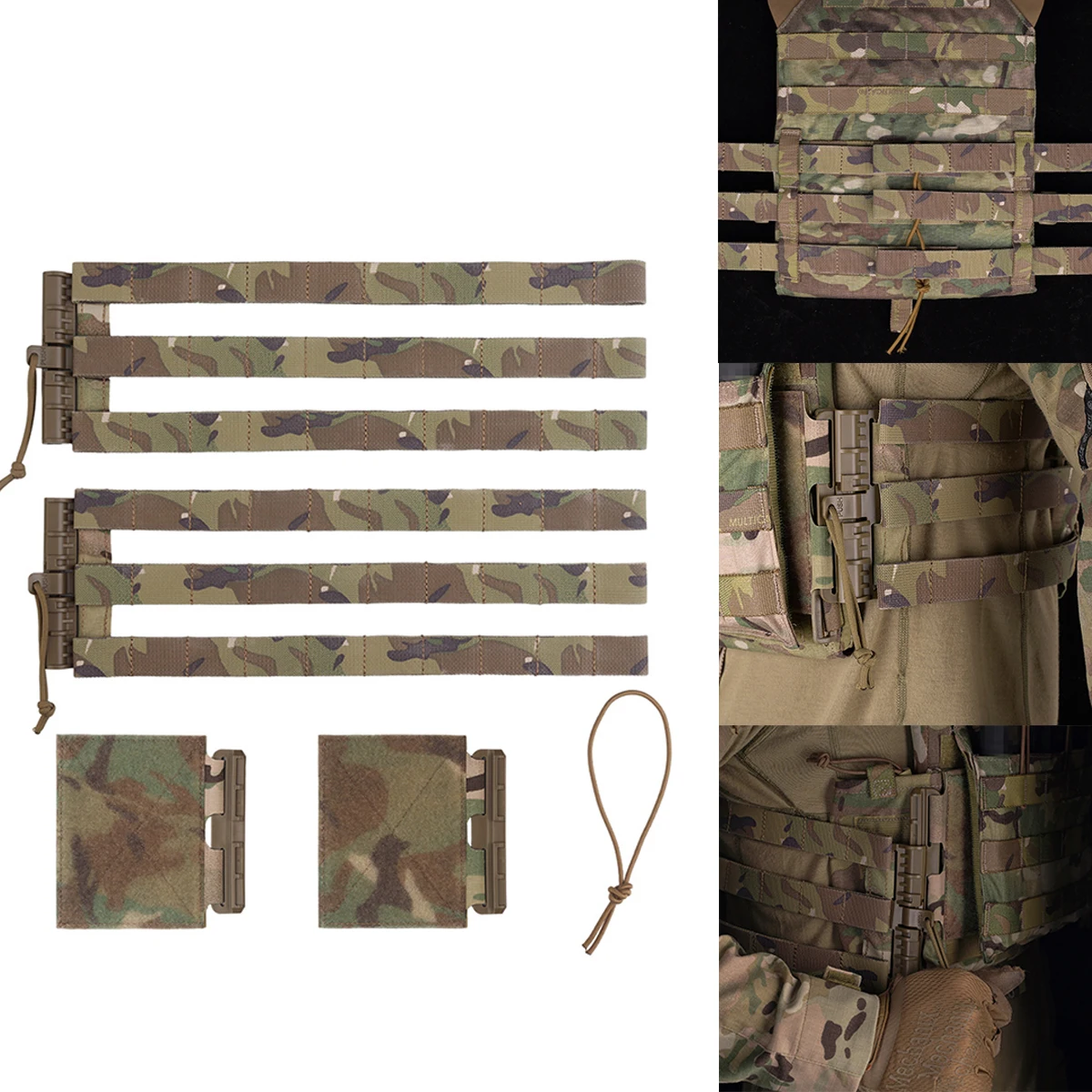 

Molle Hunting Vest Quick Release Buckle Set AVS JPC SPC Modification Accessories Suitable For Airsoft Paintball War Games Etc