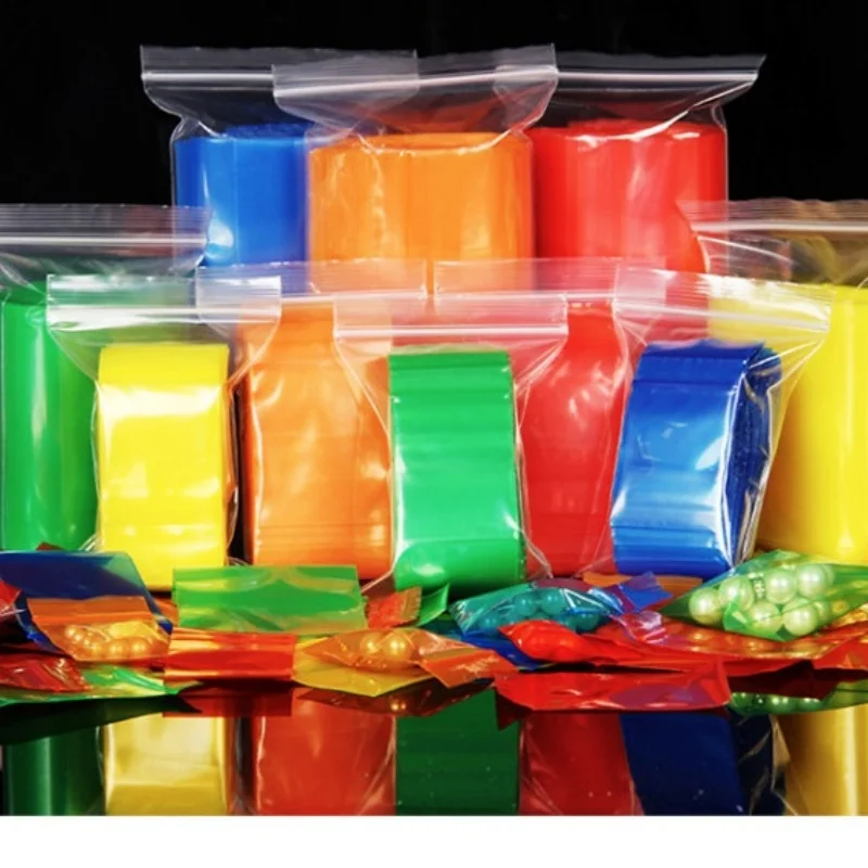 

50/100PCS Color Ziplock Jewelry Packaging PE Plastic Bag DIY Matcha Plastic Snack Tea Coffee Powder Spice Sugar Storage Pouches