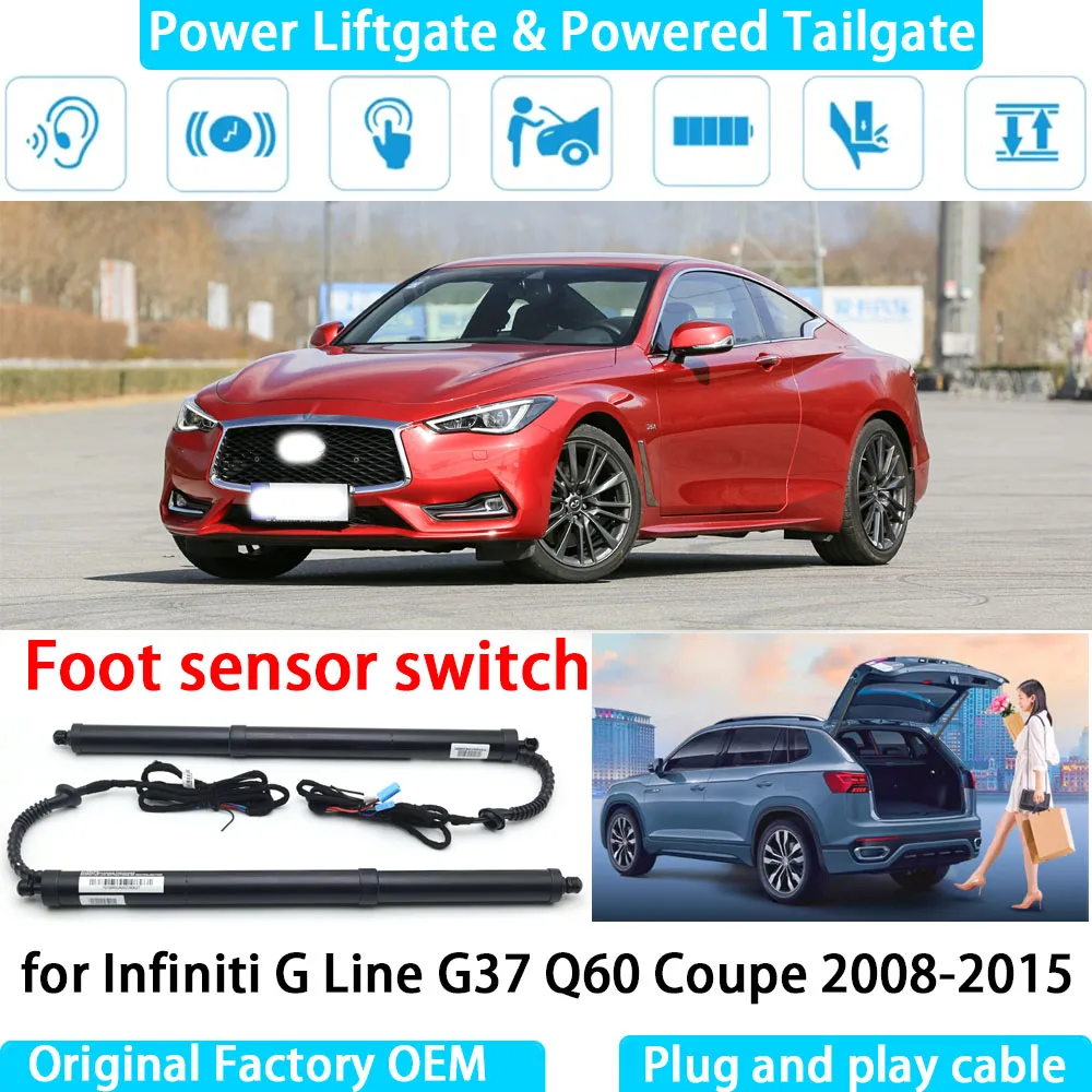 for Infiniti G Line G37 Q60 Coupe 2008-2015 Automatic Electric Power Liftgate Powered Tailgate Strut Tail Gate Lift System