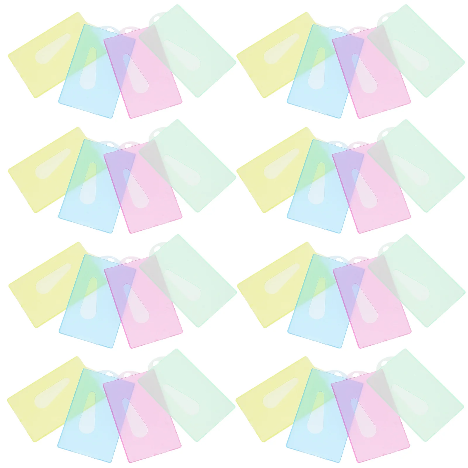 40Pcs Id Cards Holder Lightweight Bus Cards Cover Secure Name Tag Badge Protector for Daily Badge Holder