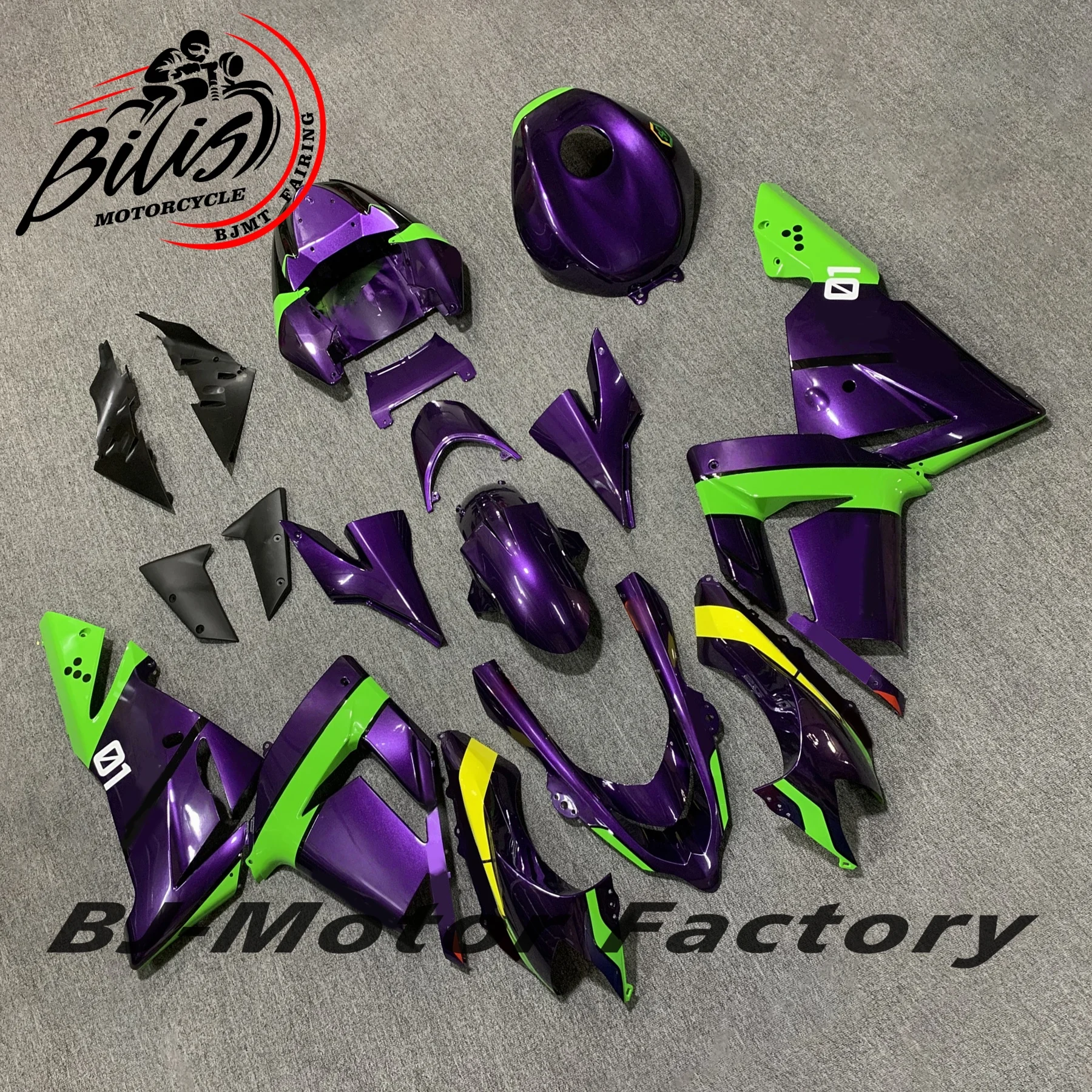 لكاواساكي نينجا ZX10R ZX 10R ZX-10R 2004 2005 دراجة نارية الهدايا المجمعة ABS البلاستيك حقن الجسم أطقم اكسسوارات