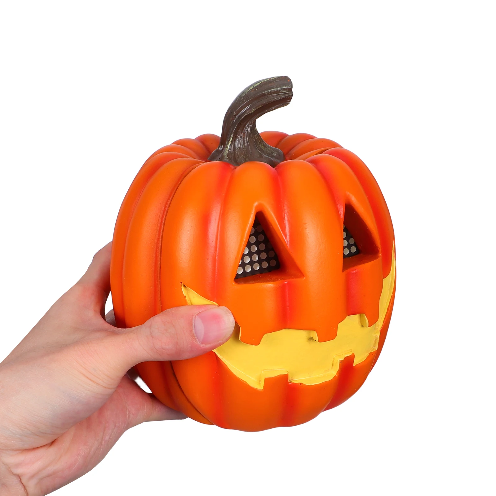 

Glowing Halloween Pumpkin Lantern Led Jack-O'-Lantern Decorative Light Operated Resin Pumpkin Statue For Party Outdoor