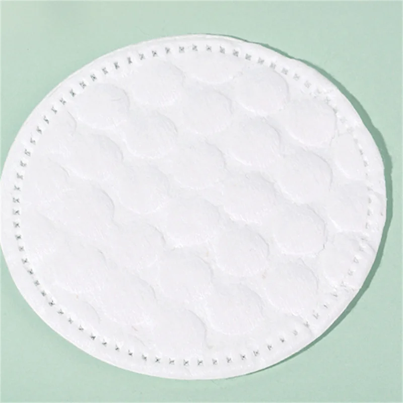 100 stks/200/400 stks Zacht Ademend Rond Wattenschijfje Met dubbelzijdige Textuur Voor Dagelijkse Gezichtsreiniging en Make-up Remover