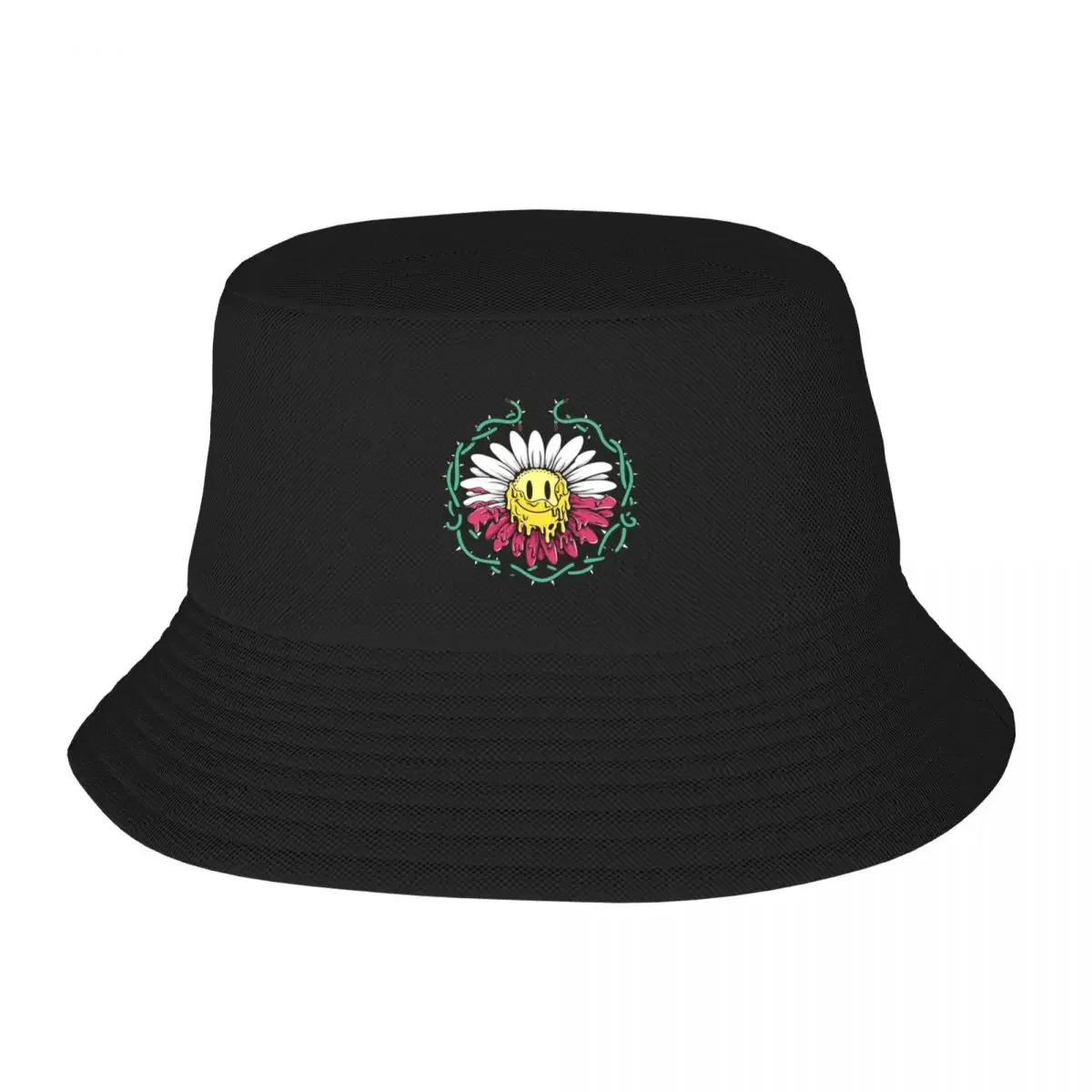 Billy Strings - RED DAISY WINTER 2021-2022 Bucket Hat Vintage hiking hat Hat Man Hats Man Women's