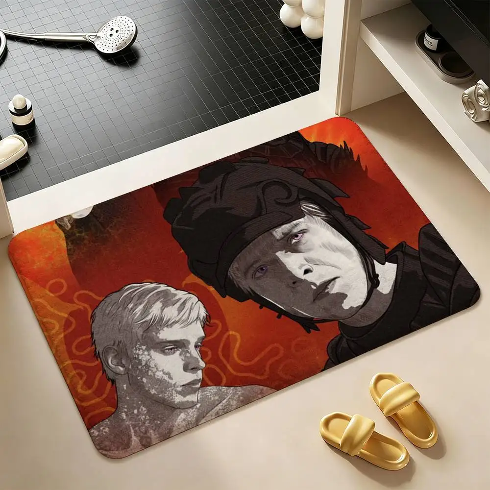 Aerion T-Targaryen Brightflame Shower Room Small Carpet Floor Mat  Absorbent Foot Mat Decorative Mat Soft and Comfortable