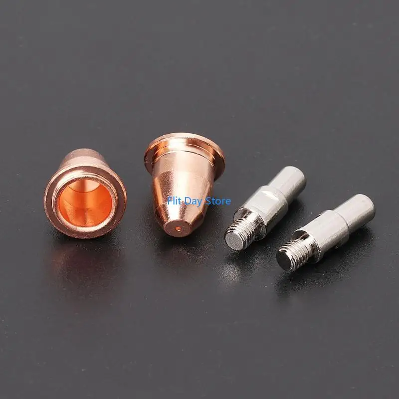 F92C 10PCS/세트 S45 소모품 키트 전극 0.8mm 노즐 팁 플라즈마 커터 토치