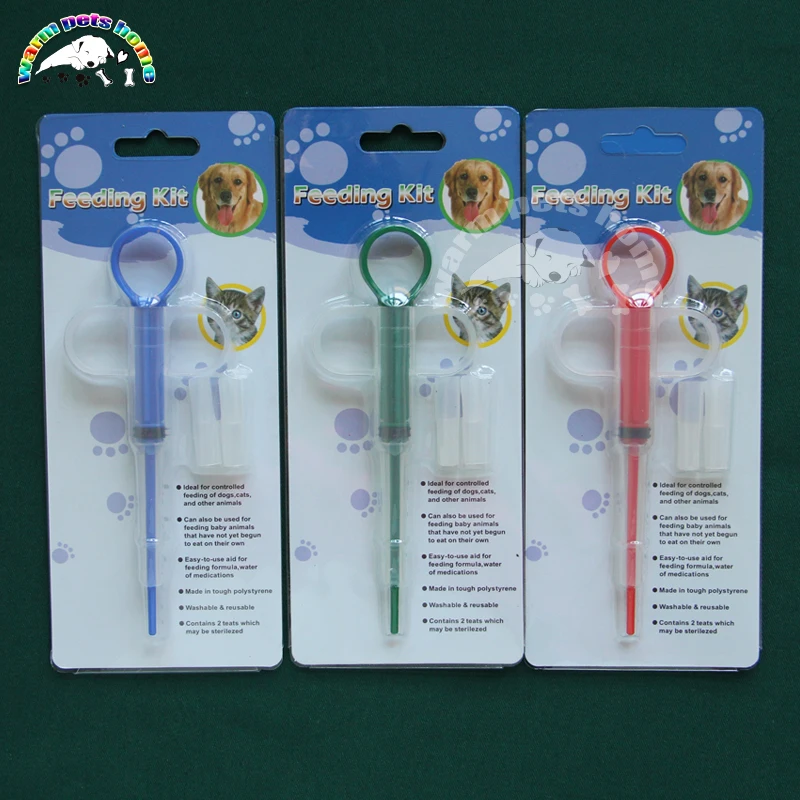 Pet Cat Dog Medicine Feeding Stick Kit Animal Drug Feeder Veterinary Suppliers