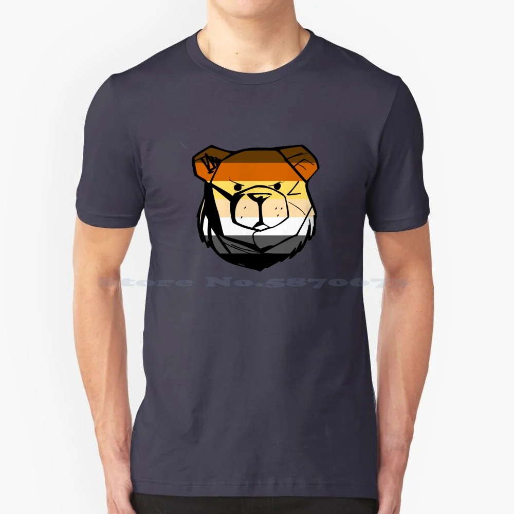 Bear Flag T Shirt 100% Cotton Tee Lgbt Cub Polar Bear Chaser Muscle Bear Otter Sugar Daddy Bear Community Leather Bear Sm