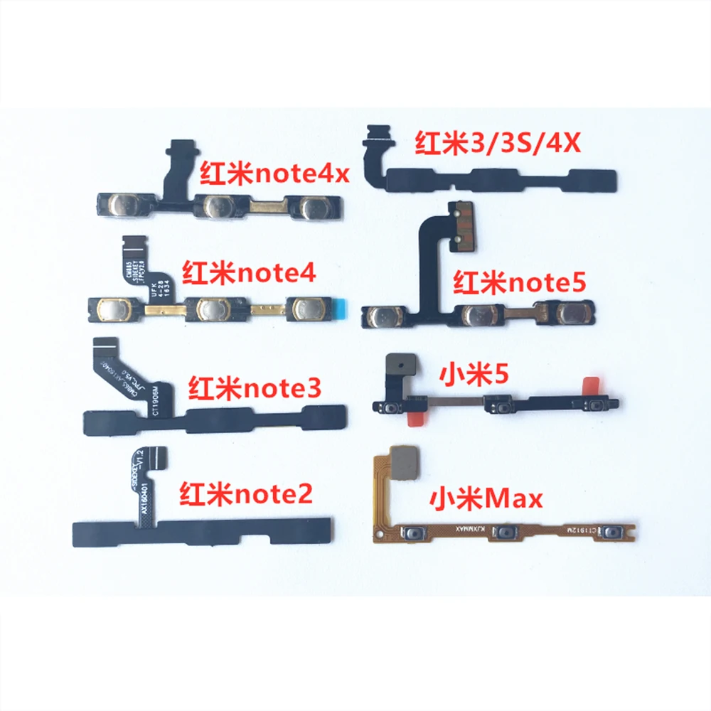 

For Xiaomi Redmi Note 5 Plus 5A 4 4X 4A 3 3S Pro 2 PocoPhone Poco F1 Power Switch Volume Button Repair Parts