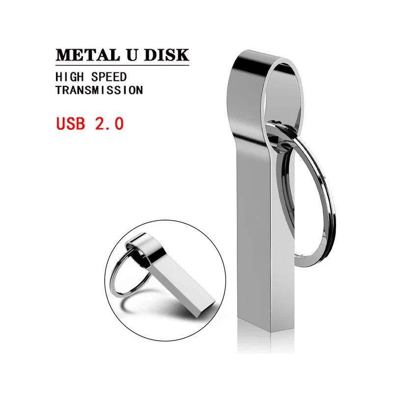 USB 2.0 Metal USB Flash Drive 4gb 8gb 16gb 32gb 64gb pen drive High Speed usb stick Pendrive 128gb 256gb 512gb mini flash drive