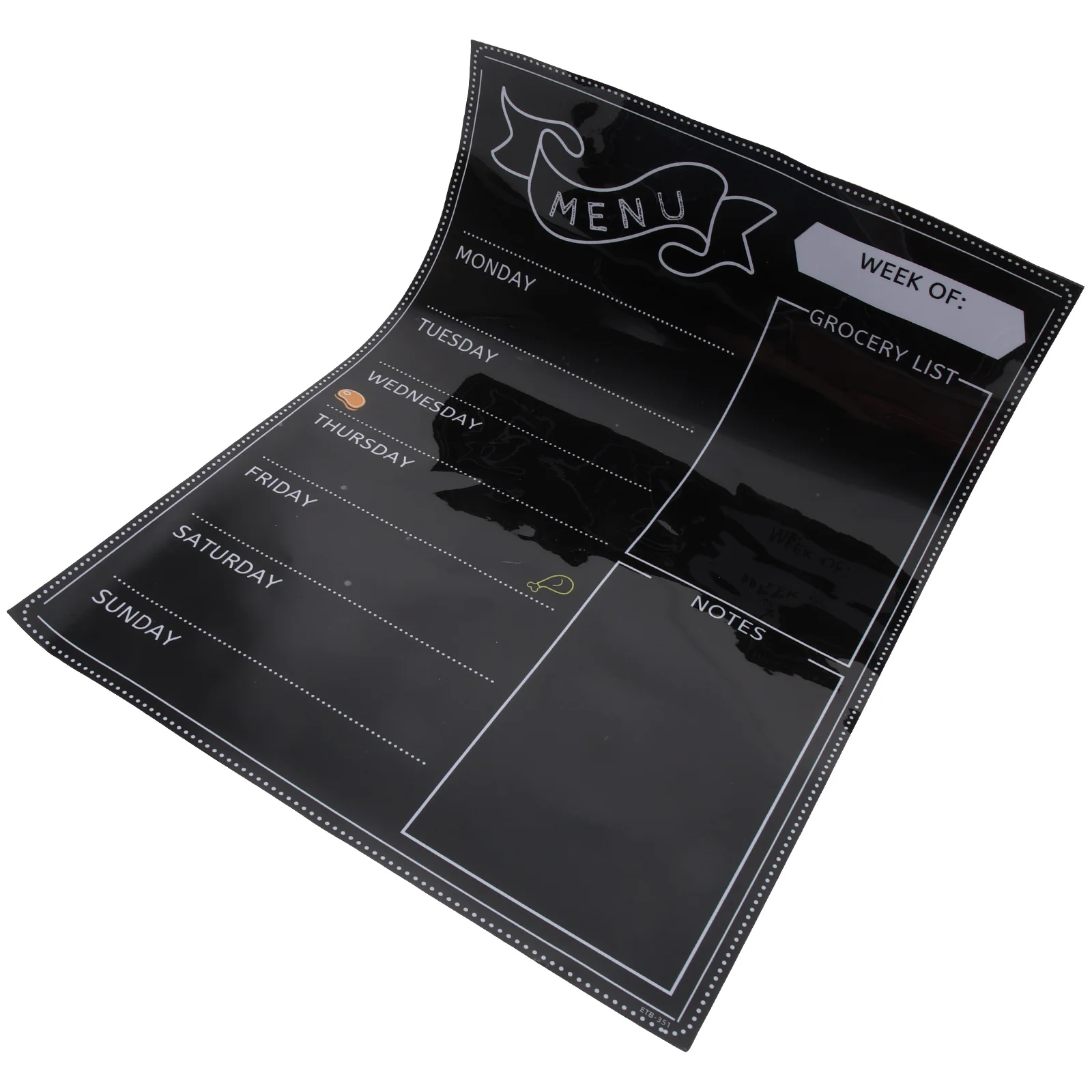 

Menu Board Blackboard Fridge Magnet Magnetic Boards Whiteboard Food for Kitchen Notebook