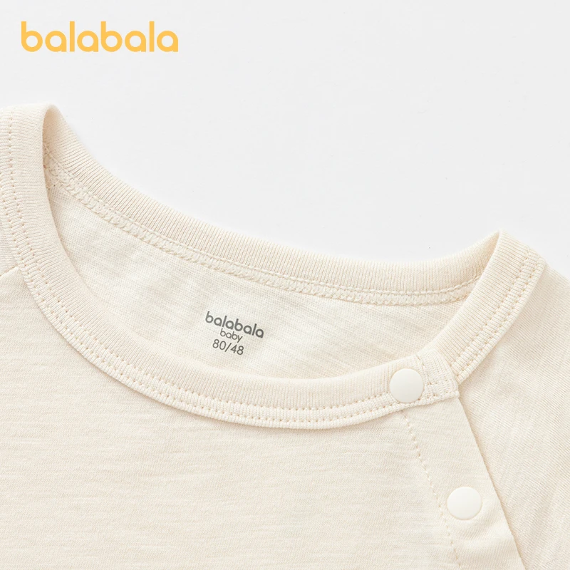 Balabala Baby Short Sleeve T-shirt Boys Girls Baby Top Clothing 2024 Summer New Collection Cute Adorable Fun