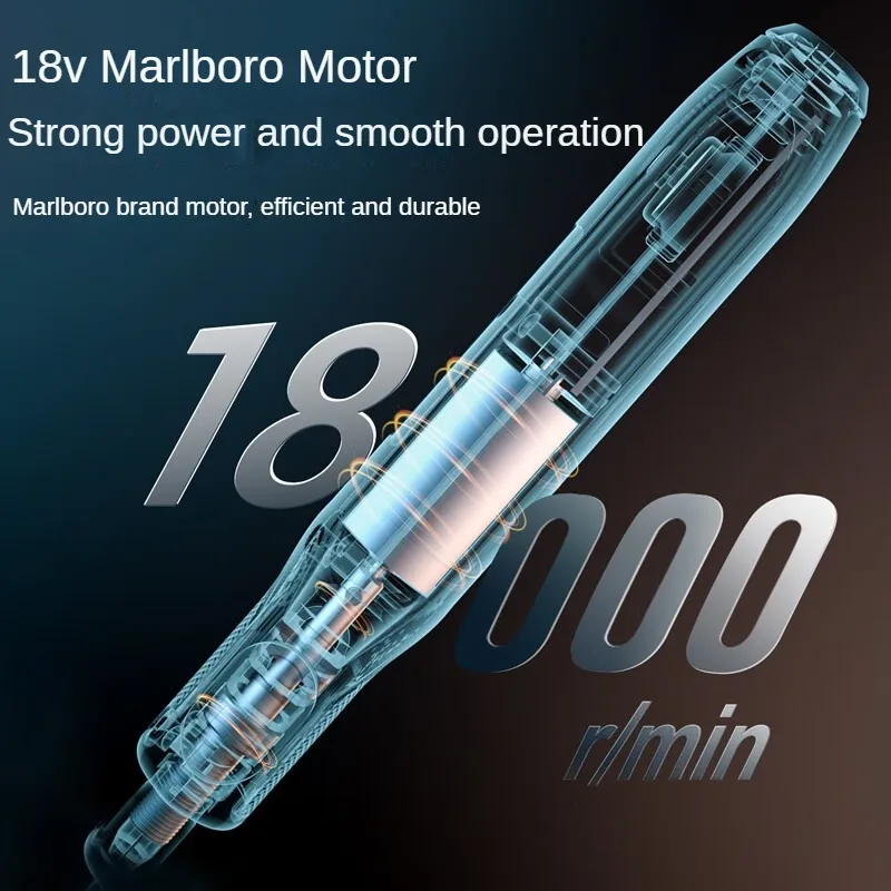 Imagem -04 - Deli Gravura Caneta Moedor 18v 4-velocidade Regulation Gravadora Mini Broca Elétrica Ferramenta Rotativa Faça Você Mesmo Broca de Moagem Brocas Elétricas