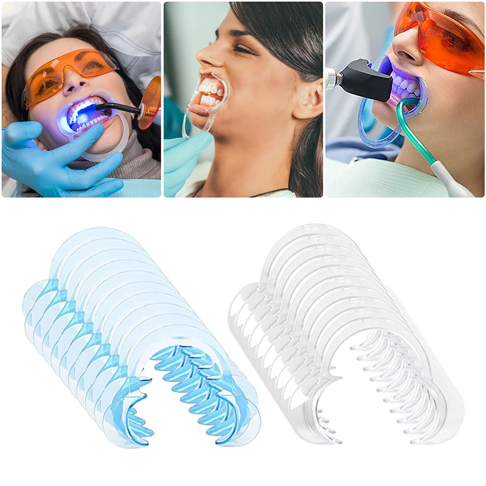 10Pcs Dental Mouth Opener C Shape Autoclavable Resistant Disinfection Intraoral Cheek Lip Opener Dentist Orthodontic Tool