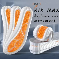 New Sport Latex Insole Cushion Comfortable Plantar Fasciitis Insoles for Feet Man Women Orthopedic Shoe Sole Running Accessories