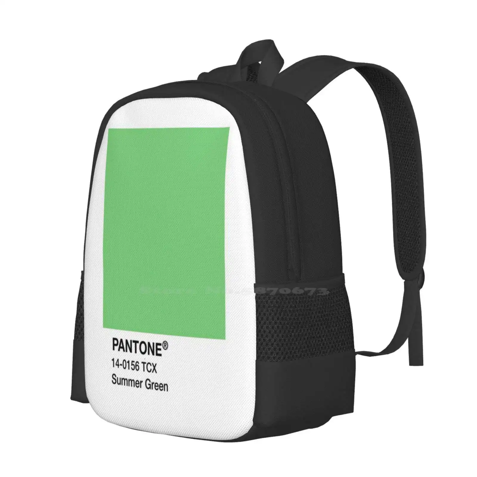 Pantone Summer Green Bag zaino per uomo donna ragazze adolescente colore Pantone Chip Pantone vernice colorata verde scuro