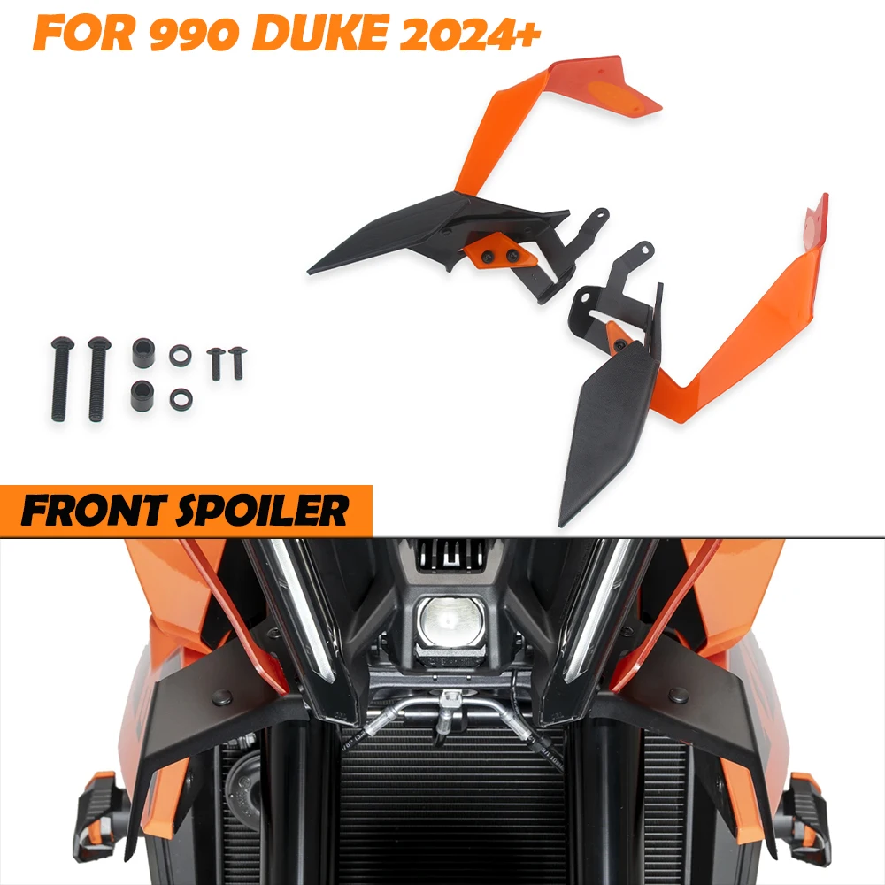 

New For 990DUKE 2024 2025 990 DUKE Motorcycle Naked Front Spoiler Winglet Aerodynamic Wing Kit Spoiler