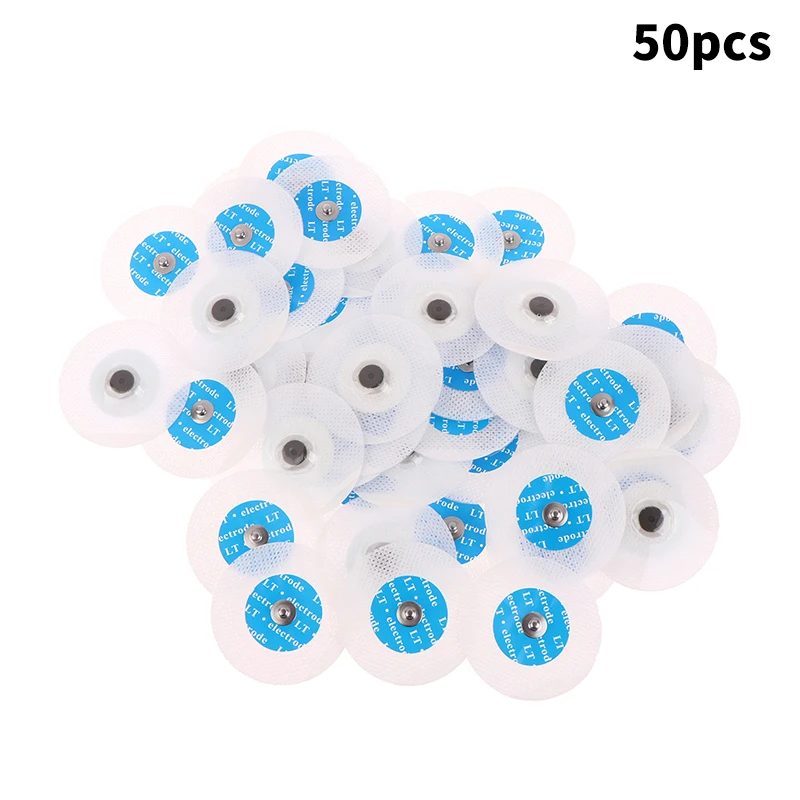 50PCS/Lot Electrode Patch Medical Disposable ECG EKG Accessories Non-Woven Electrode Pads Electrocardiogram Muscle Stimulator