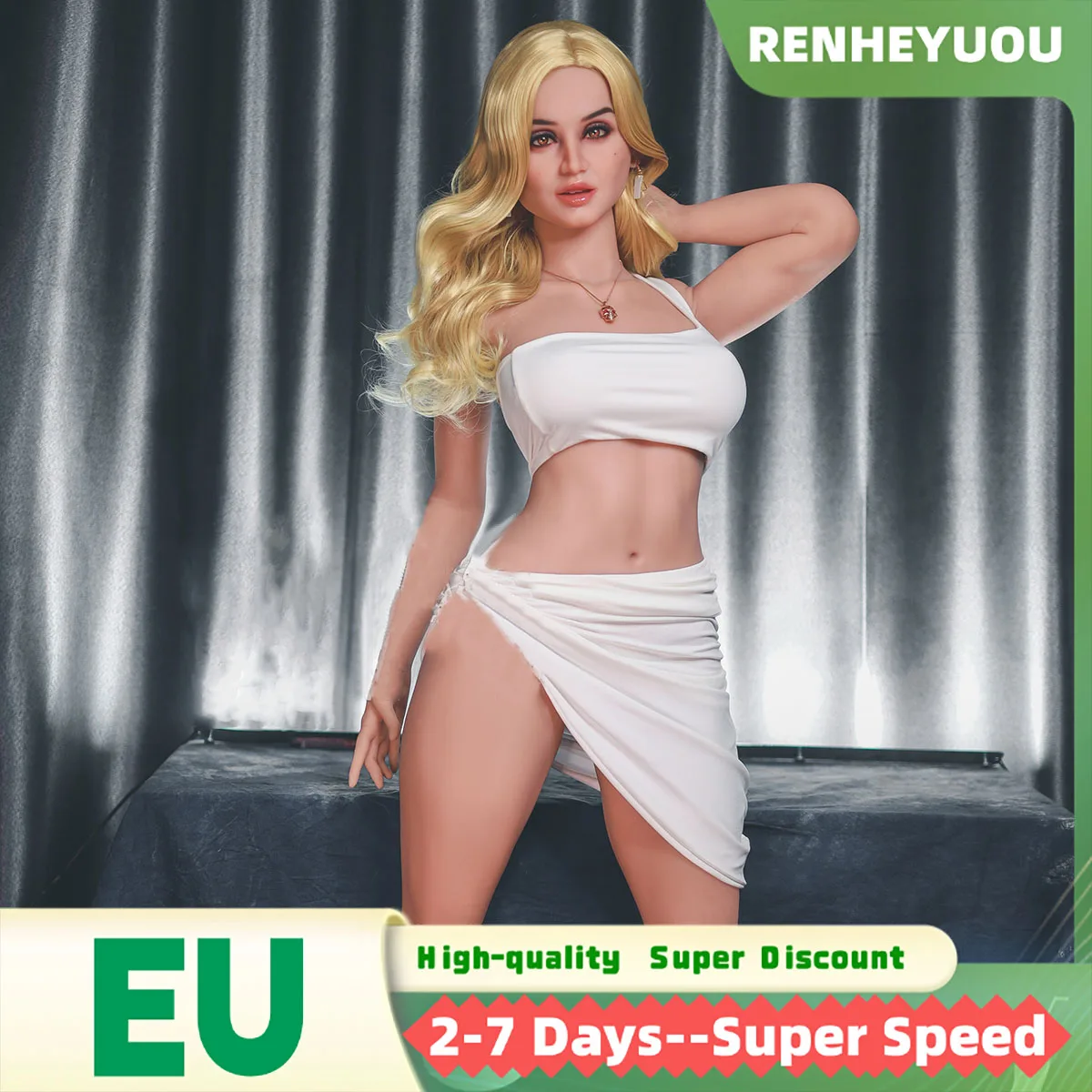 RENHEYUOU دمية جنسية بوتيك TPE مثير الثدي كبير بعقب 150 سنتيمتر أرنب سيليكون دمية واقعية المهبل الشرج الكبار كامل الحجم لعبة الجنس #1
