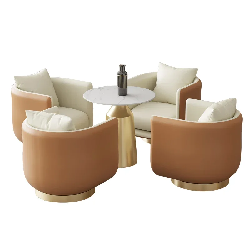 

Светильник роскошный диван для гостиничного приемника, круглый стол и стул