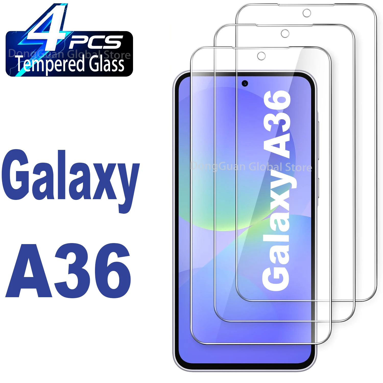 

1:1 Cut Tempered Glass Only For Samsung Galaxy A36 Screen Protector Glass Film