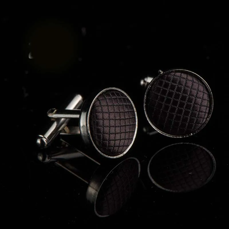 Button Shirts Cuff Links Knot Plaid Mens Jewelry Cufflinks school Chic Clothing Accessories Women Cute MW91