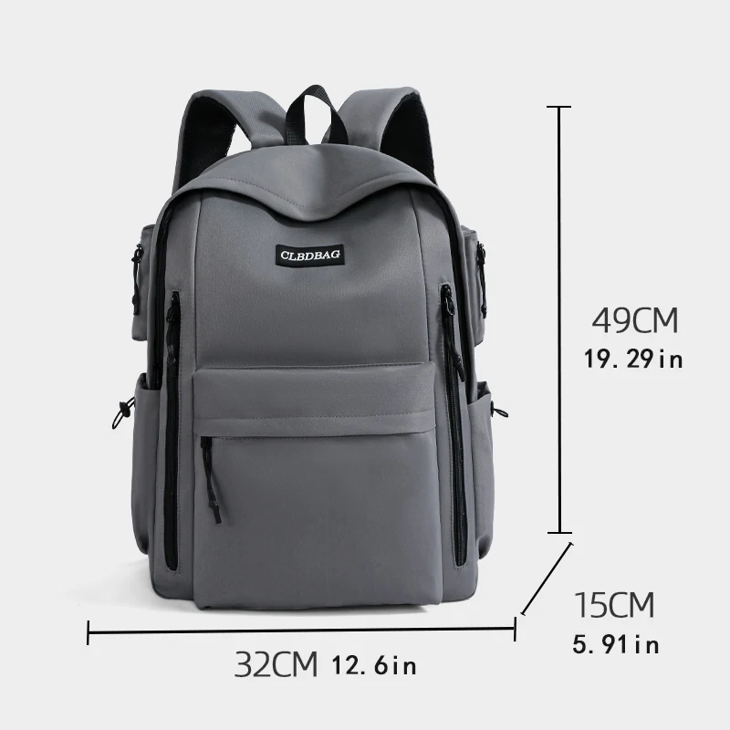 Robuster Rucksack mit großem Fassungsvermögen – 15,6-Zoll-Laptop-Rucksack mit mehreren Taschen |   Reise- und Wandertasche |   Reißverschluss