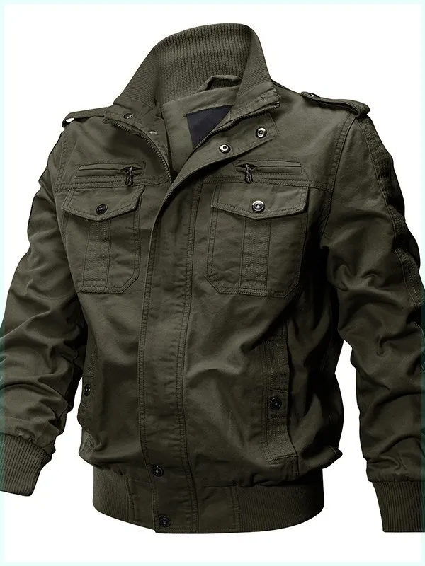 

Новая мужская куртка 2025 года: осенне-зимняя, утепленная, из хлопкового фланеля, свободного кроя, с воротником-стойкой, модная городская верхняя одежда с длинными рукавами.