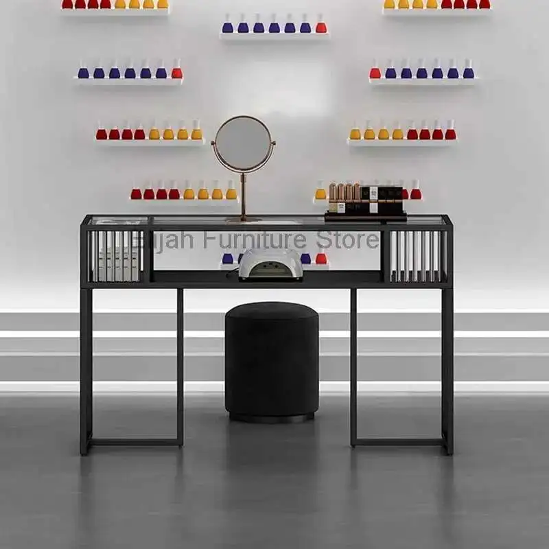 

Nordic Simple Nail Tables Manicure Table Italian Minimalism Storage Iron Art Nail Tables Dressing Table Furniture Mesa Uñas FYMT