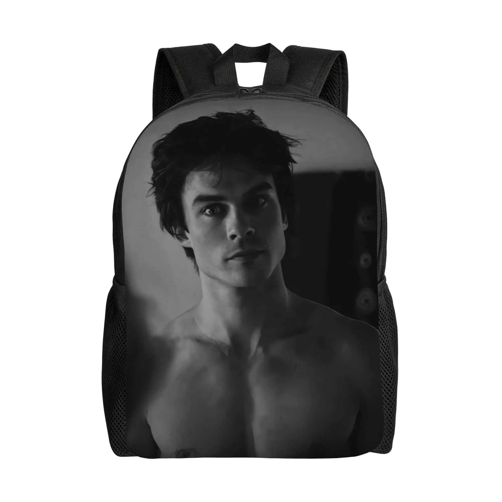 

Рюкзак по мотивам сериала «Дневники вампира» с Дэймоном Сальваторе, милый рюкзак унисекс, легкий дорожный рюкзак, школьная сумка, красочный ранец