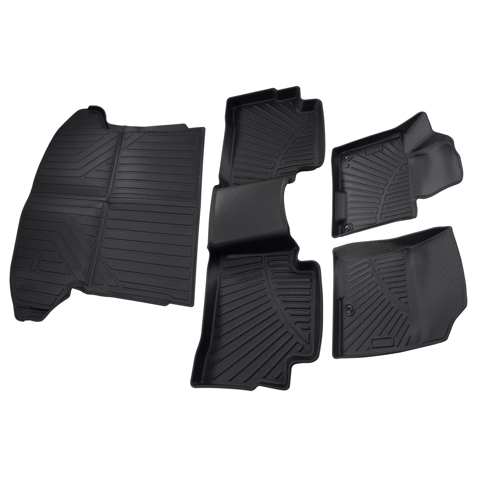 

Floor Mats + Trunk Liner for Kia Sportage Hybrid 2023-2024 Protection Black TPE