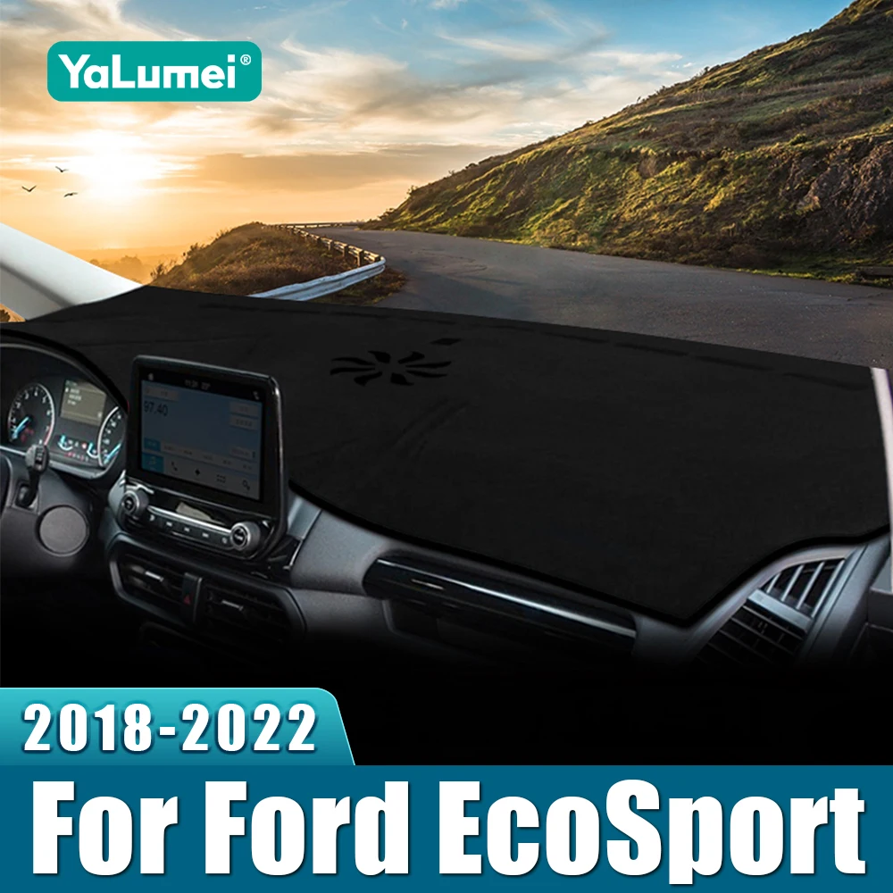 

Для Ford EcoSport 2018 2019 2020 2021 2022, приборная панель автомобиля, солнцезащитный козырек, инструментальный стол, анти-УФ-ковер, нескользящий коврик, аксессуары