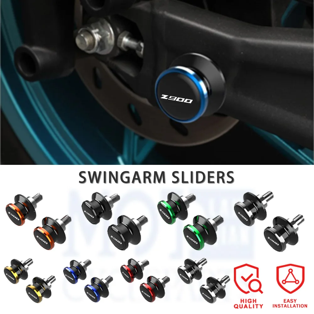 

For Kawasaki Z900 2017-2023 Motorcycle 8mm CNC Swingarm Spools Sliders Stand Screws Z900 SE 2022-2023 Z900 Performance 2021-2023