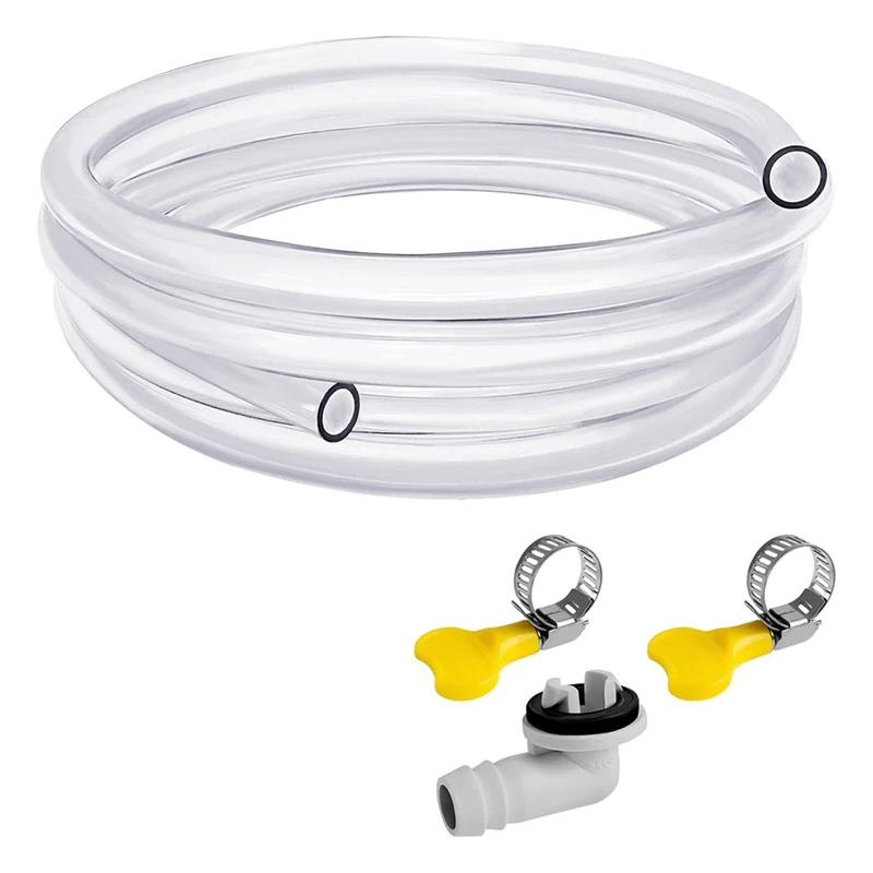 10Ft Portable Air Conditioner Drain Hose, AC Drain Hose Kit, Drain Hose For Air Conditioner With 3/5 Inch Connector