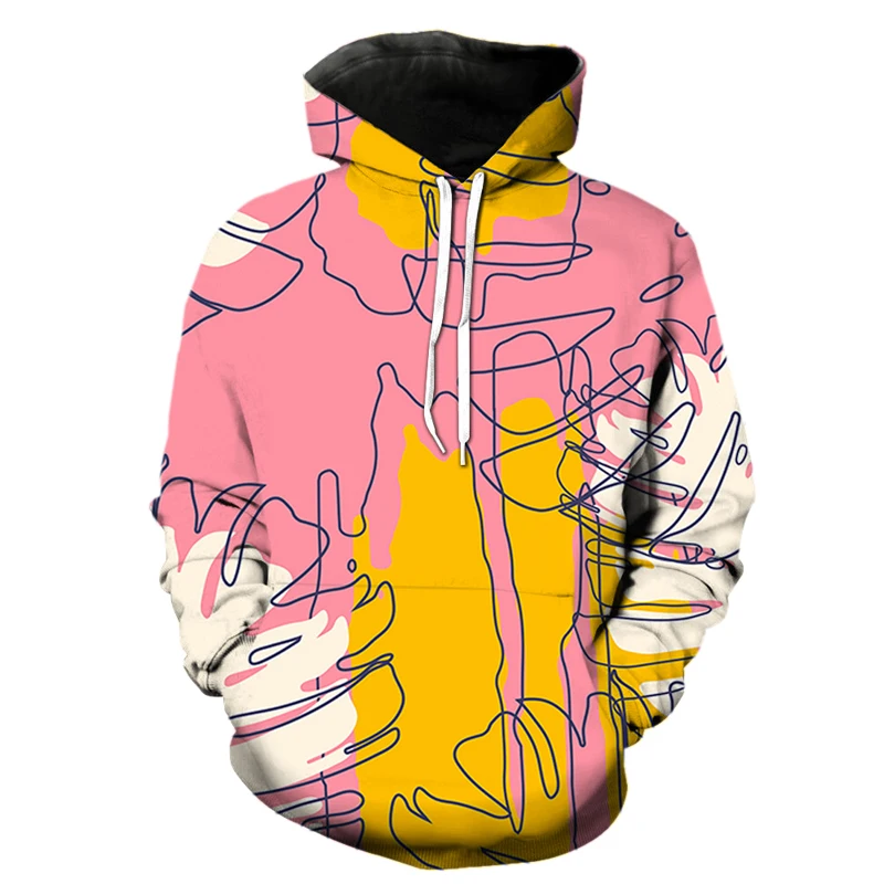 

2022 Men Hoodies 3D Harajuku Fashion Print Jackets Sweatshirt Autumn/Winter Casual Streetwear