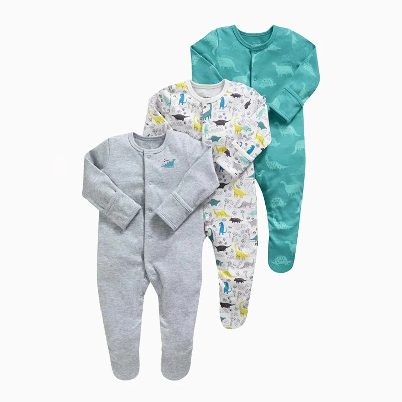 IYEAL Infant Spring Fall 100% Cotton Baby Boy Girl Clothes Pajamas Newborn Rompers Bebe Clothing Home Wear Toddler Jumpsuits