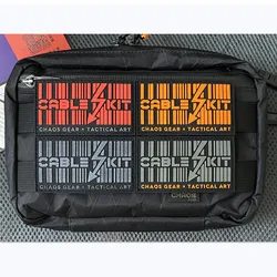 CHAOS GEAR-PVC Patch Cable Kit Luminous Rectangle Tactical Art Lightning Arrow Badge Exclusive Model for Clothing Bag Decoration