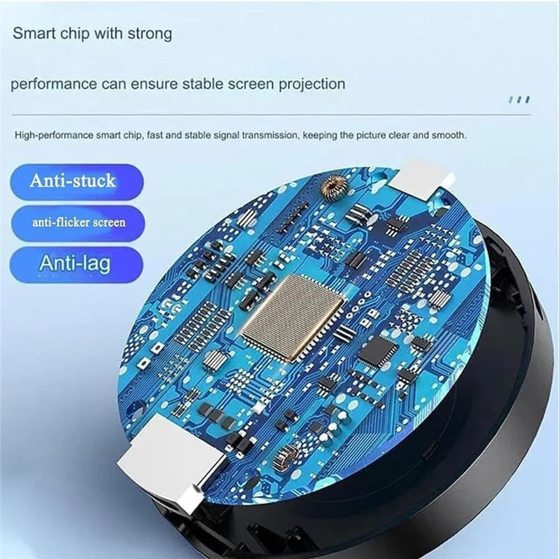 ABZW 동기화 스크린 프로젝터 2.4G 1080P 스크린 세트 외부 안테나 무선 동일 화면 세트 프로젝터 컴퓨터와 TV 모