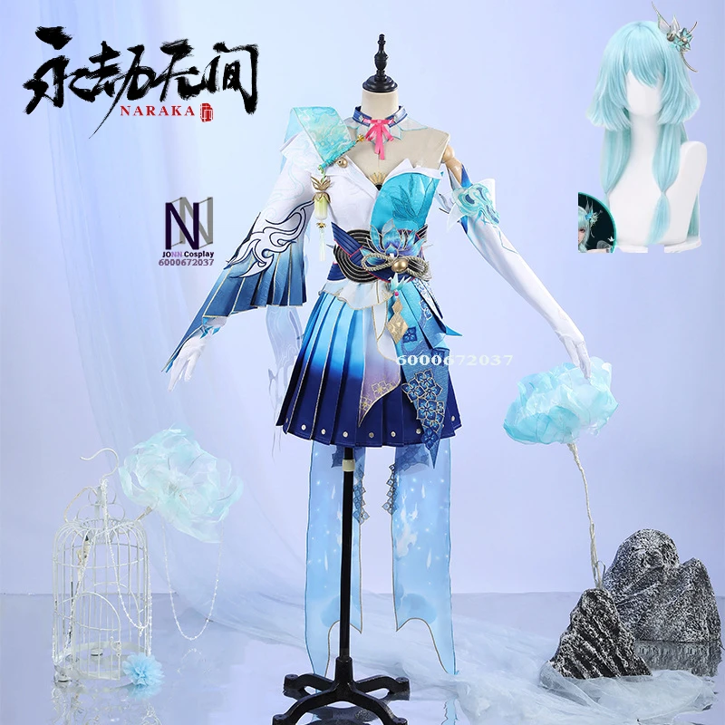 

Game Naraka: Bladepoint Hutao Green Running Light Cosplay Costume Anime Uniform Halloween Carnival Party Outfit Comic Con Set