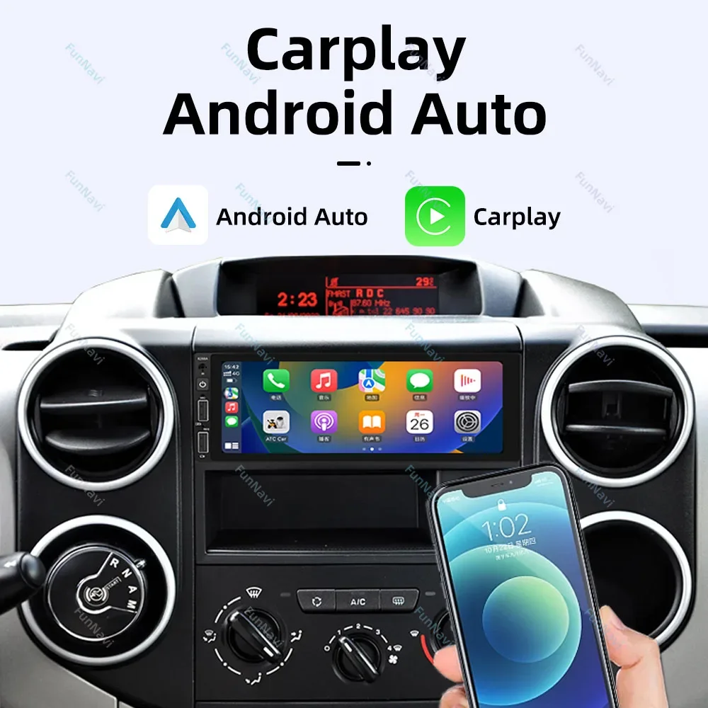 1din Android Car Multimedia per Citroen C5 2005 - 2010 1 Din Radio Stereo Head Unit schermo Carplay Autoradio navigazione GPS Auto