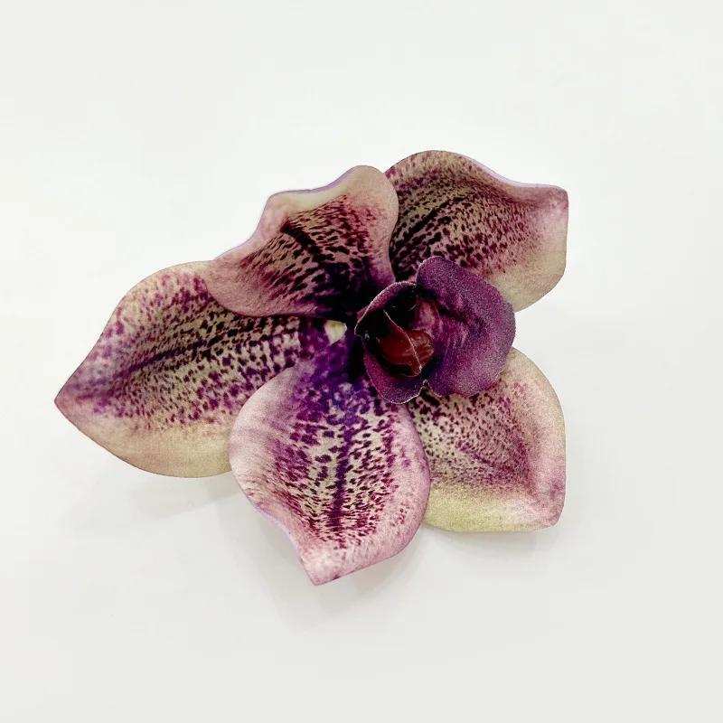 30 Stück Künstliche Silikon-Baumwoll-Cymbidium-Blütenköpfe DIY Geschenkbox Hochzeitsdekoration Blumenarrangement Geburtstagsfeier Heim-Orchideen – Detail 8